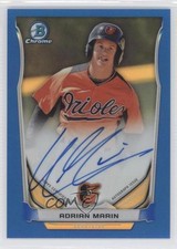 2014 Bowman Chrome Prospect Blue Refractor /150 Adrian Marin #BCAP-AM Auto 1c7