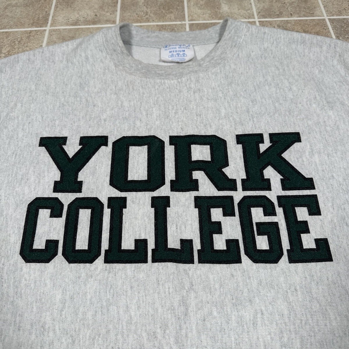VTG Champion Reverse Weave York College Spartans Crewneck
