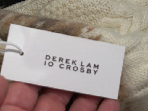 Derek Lam 10 Crosby Marcella Fair Isle Turtleneck Sweater Size S - NWT - Picture 13 of 17