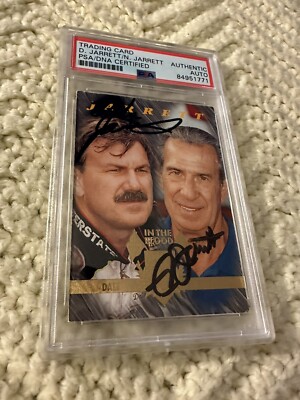 Dale & Bed Jarrett Signed 1994 Select In The Blood  #115 Card PSA /DNA Slab COA