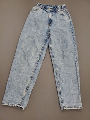H&M Divided Jeans Damskie Rozmiar 4 High Rise Paperbag Mom Jeans Jasnoniebieski Denim * - Zdjęcie 1 z 14