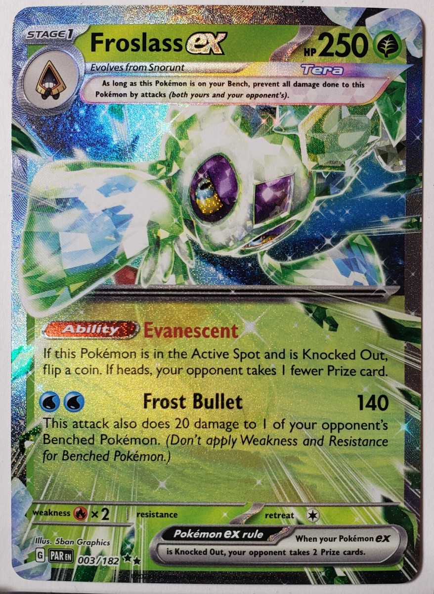 EX HOLO Froslass EX 003/182 NM / M - Paradox Rift Pokemon Card $2