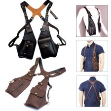 Anti-Theft Leather Concealed Underarm Shoulder Holster Bag Phone Case Wallet Bag