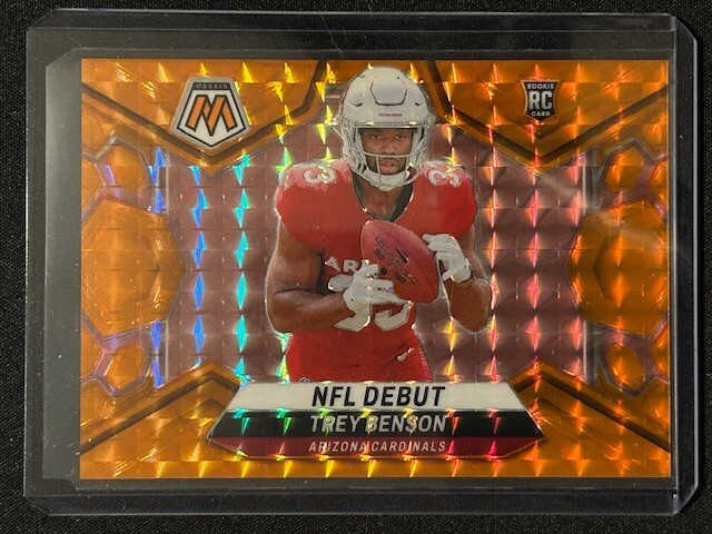 2024 Panini Mosaic Football - Trey Benson #277 NFL Debut Orange Mosaic /199 (RC)