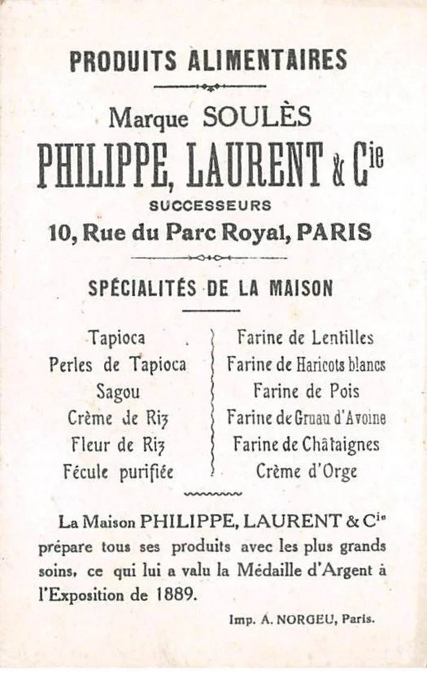 Chromos.AM16300.6x10 cm environ.Tapioka Soulès.Les grandes chasses.Le Tigre - Bild 2 von 2