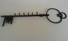 PORTACHIAVI IN FERRO BATTUTO A FORMA DI CHIAVE