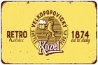 Velkopopovicky Kozel beer Vintage Look Reproduction metal sign