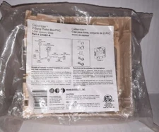 MonoSystems CableHider 2-Gang PVC Electrical Outlet Box Almond #CH482-A - New 