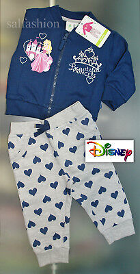 COMPLETO TUTA FELPA APERTA DISNEY PRINCIPESSA BAMBINA NEONATA