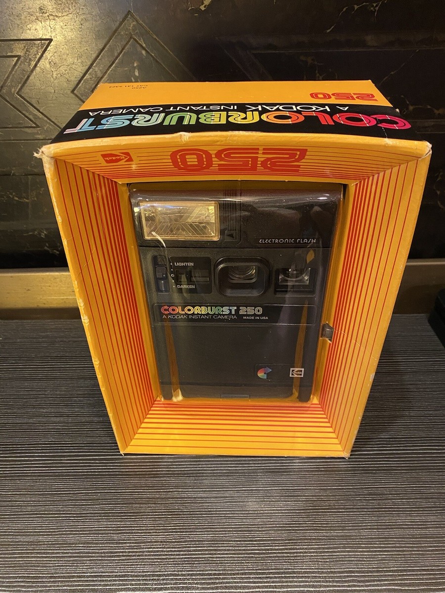 Kodak Colorburst 250 Instant Camera Mint in Box Vintage 1970’s