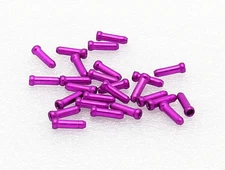 25 Bike Bicycle Anodized Brake Cable Ends Caps Crimps 25 pack PURPLE-PINK