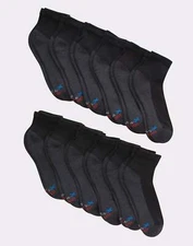 Hanes Mens Cushioned X-Temp Ankle Socks 12-Pair Pack
