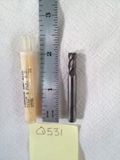 1 NEW USA 7/32" DIAMETER CARBIDE ENDMILL. 4 FL. STUB. 1/2" LOC. 2" OAL. Q531