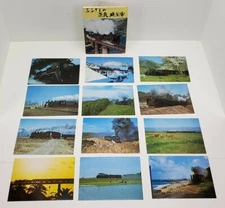 Japan Railroad Train Color Postcard Set 12 w Sleeve Nippon Kotsu Shuppan Tokyo 
