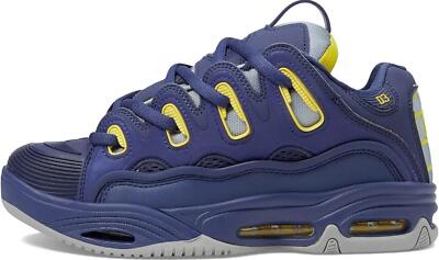 Osiris D3 2001 Cadet Blue Yellow Mens Skate Trainers Shoes