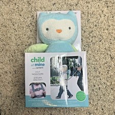 NEW Carter's Child of Mine 2-in-1 Harness Buddy 18m Blue Owl Dual Buckles