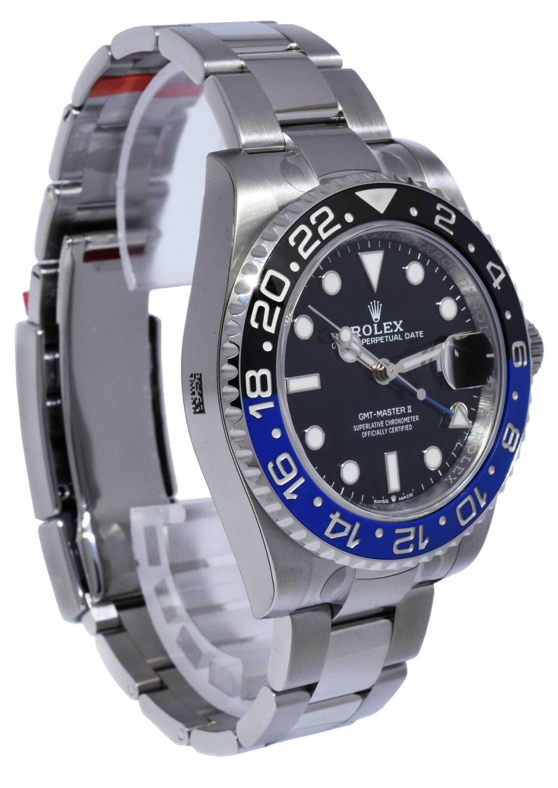 NEW Rolex GMT-Master II Black/Blue Mens Ceramic Oyster Steel B/P 'open 116710 image 5