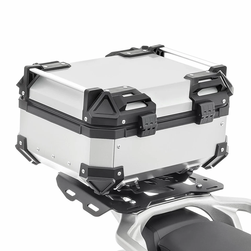 Top Case for Triumph Tiger 1200 Explorer / XC / XR Aluminium Bagtecs XB22 silver Foto 2 de 4