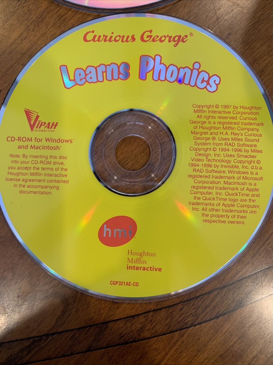 6 Kid's CD-ROM Spelling, Math, sing-a-long, phonics, crayola