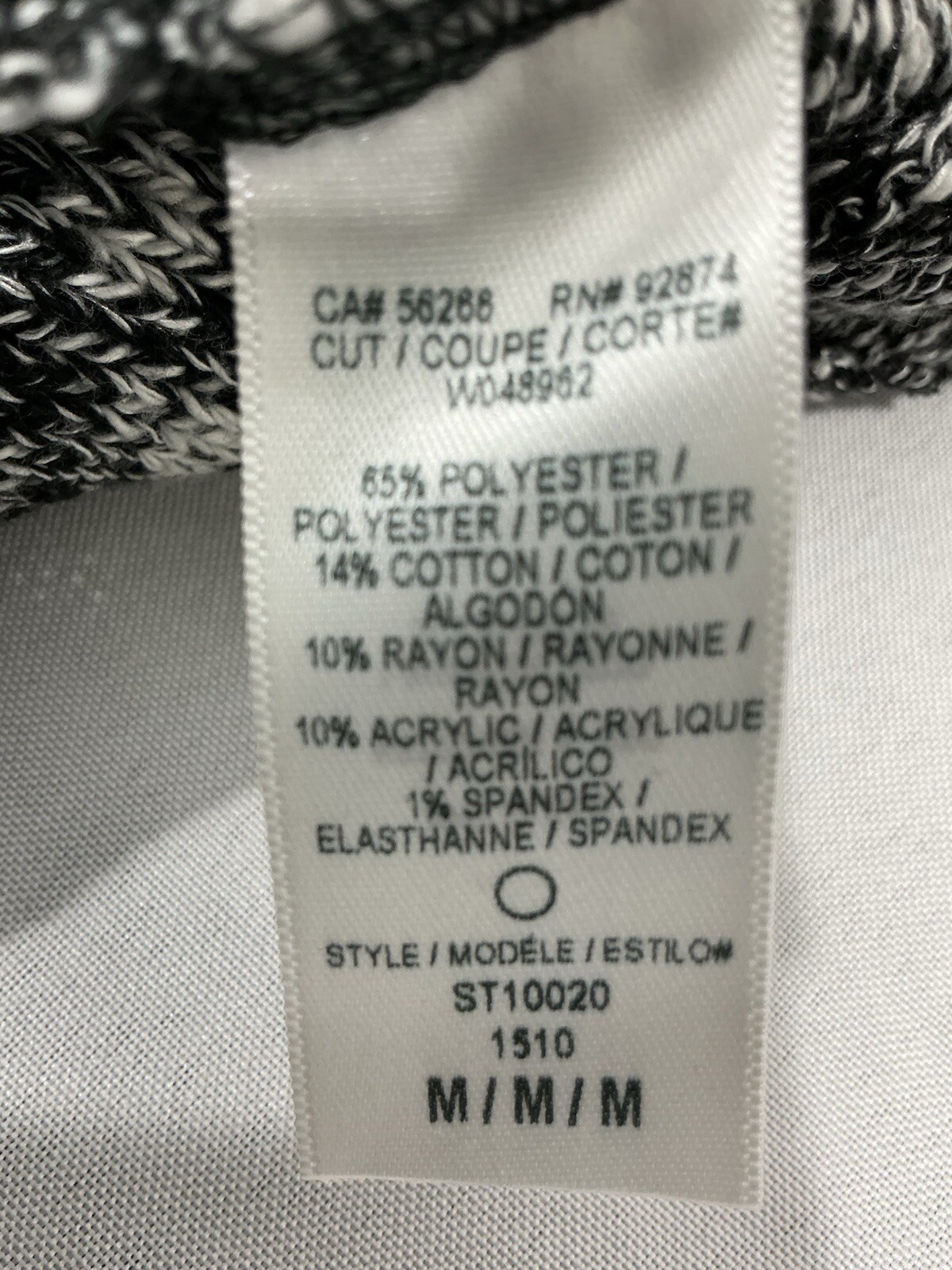 Womans Splendid Medium Pullover Black White Cowl … - image 4