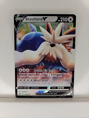 stoutland v pokemon card value Amazon.com: Pokemon - Stoutland V 116/159 - Crown Zenith