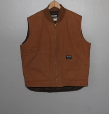 Walls Blizzard Pruf Workwear Canvas Vest 48 Chest Quilted Linning Barn Chore