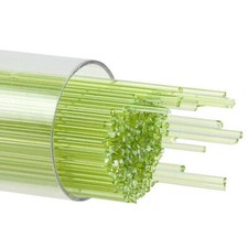 Bullseye Stringers Approx. 1MM.DIA.x17.75"L. Chartreuse Transparent 90 COE