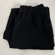 COUNTRY ROAD Womens Black Cuffed Pleated Stretch Dress Pants Size 8 VGC JMAR3