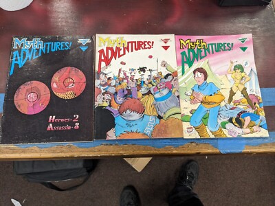Myth Adventures 3 Issue Lot 3,4,6 Warp Graphics Robert Aspin Phil Fogle