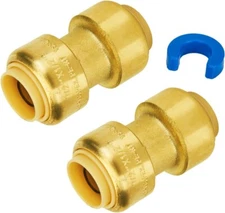 SUNGATOR 1/2-Inch Pushfit Straight Coupling, Push-to-Connect Plumbing Fitting,