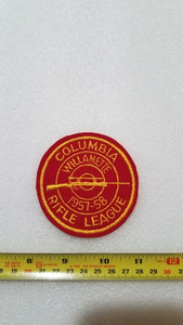 Vintage Felt Columbia Rifle League Willamette 1957-1958 Patch