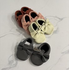 Genuine Leather Baby Girl/Boy Crib Shoes Size 0-3-6-12m NEW 4 Colors Cute