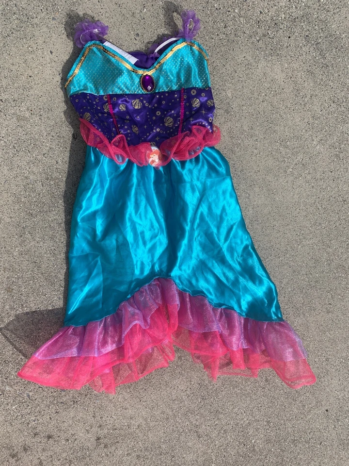 DISNEY Creative Designs LITTLER MERMAID DRESS Costume Girls Sz 4 5 6 6X 💖m💖b1 - Image 4 of 4