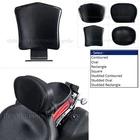 Driver Rider Backrest Back Rest Pad Set Kit for 2008-up Yamaha Raider XV 1900