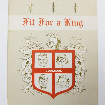 1969 Fit For a King Cookbook Dairy Foods Recipes Royal Family Butter Milk Vtg 2O