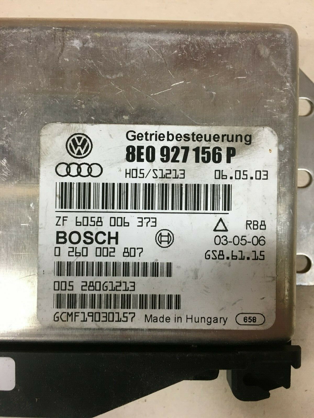 04 AUDI A4 TRANSMISSION CONTROL MODULE TCM 8E0 927 156 P OEM | eBay