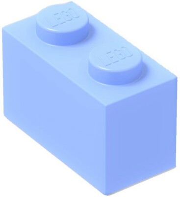 ☀️100x NEW LEGO 1x2 BRIGHT LIGHT BLUE Bricks #3004 BULK Parts