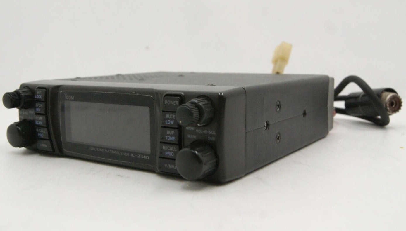 Icom Ic-2340 144 / 430mhz Dual Band Fm10w Mic Hi Power Transceiver 