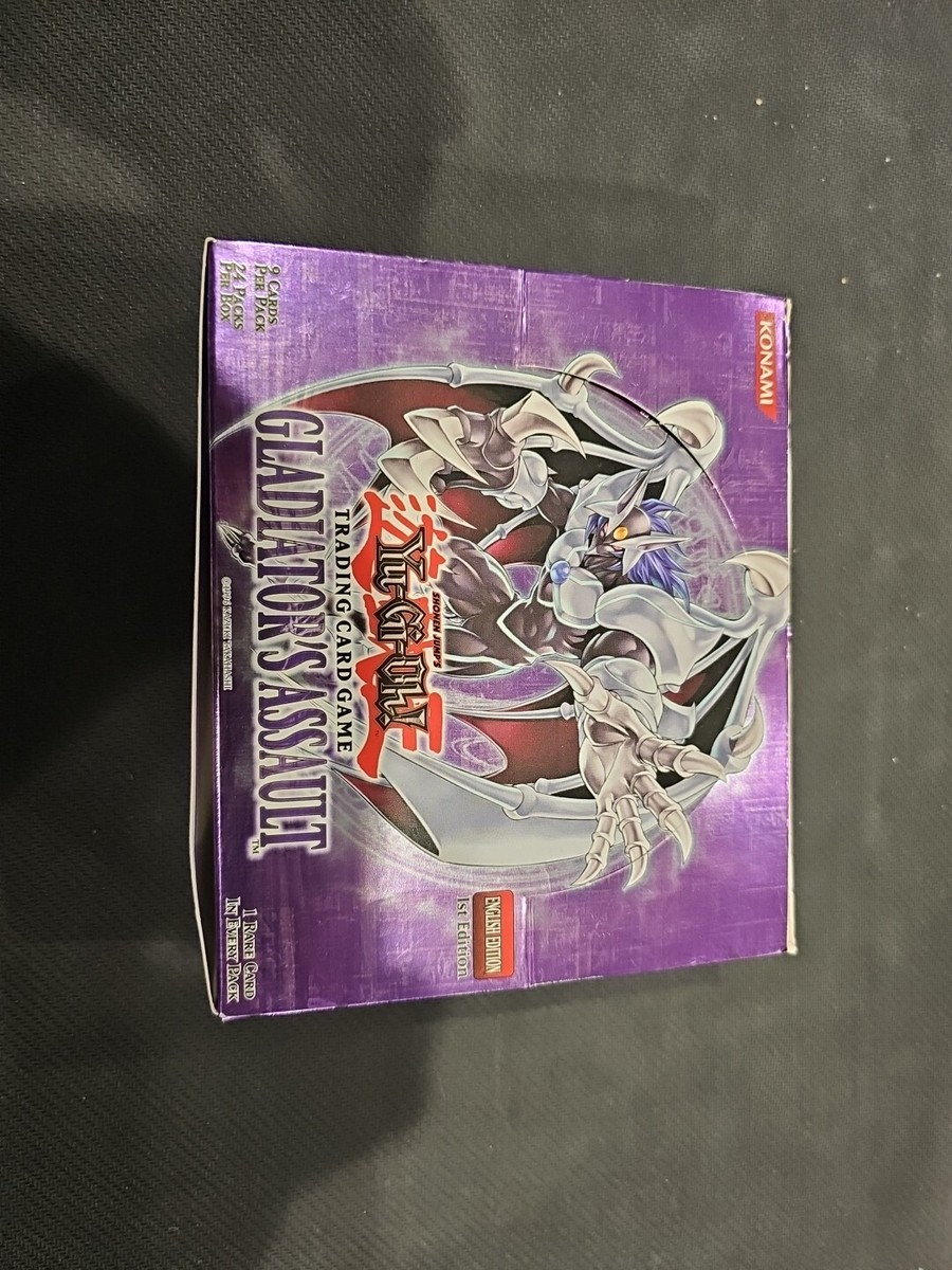 Yu-Gi-Oh Gladiator's Assault 1st Edition Empty Booster Box - Good Condition Yu-Gi-Oh Gladiator's Assault 1st Edition Empty Booster Box - Good Condition
