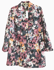 CJ1113-NWT CHICOS Women's Heavyweight Coat Jacket Floral Multi Size 1 M 159