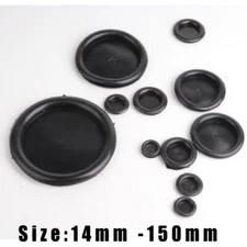 Closed Blanking Grommets Rubber Plugs Blind Plug Bung Grommet Black 14mm - 150mm