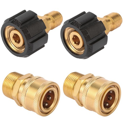 #ad Sanpaint Pressure Washer Quick Connect Fittings M22 14mm to 3 8quot; 2 Set $25.86