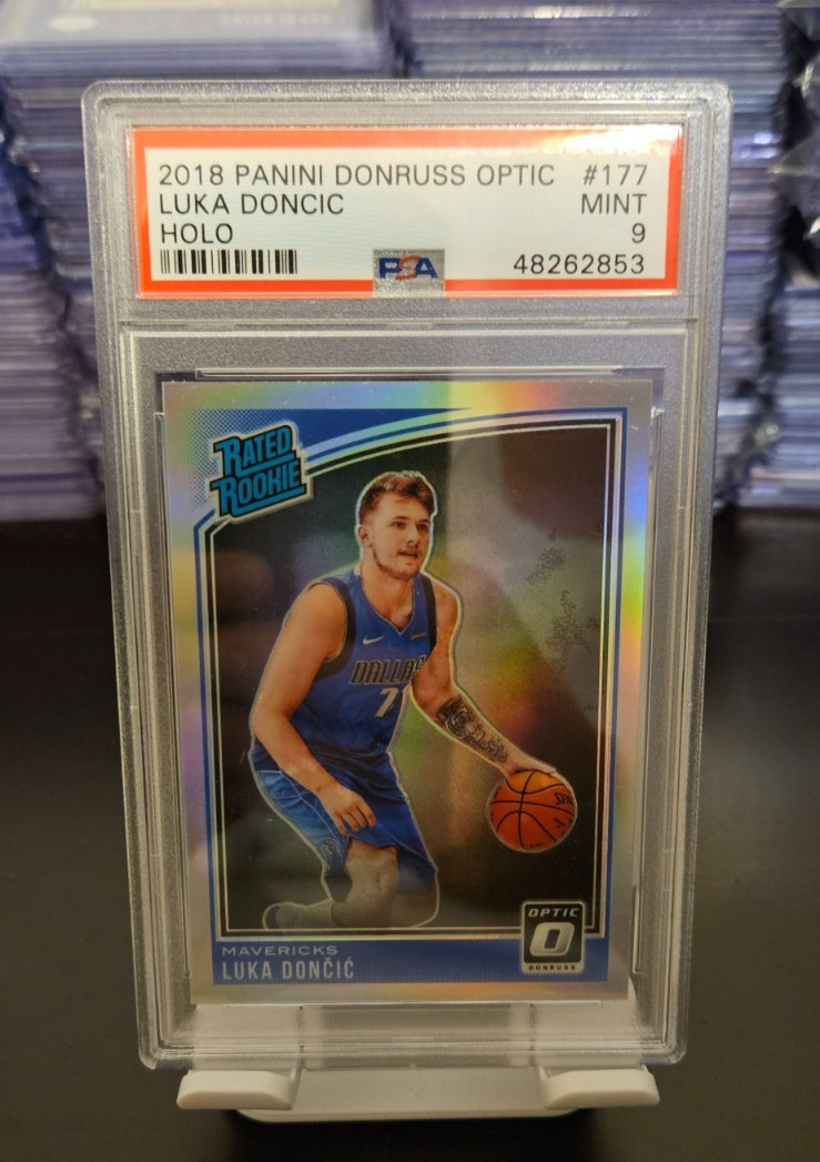 2018-19 Luka Doncic Donruss Optic Holo Rookie RC PSA 9 #177 🔥 🔥