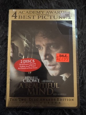 A Beautiful Mind DVD 2002 2 Disc Limited Edition Pack Full Frame Awards Edition