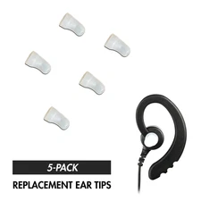 5x Replacement Ear Tips for ProMaxPower G-Hook Earpieces