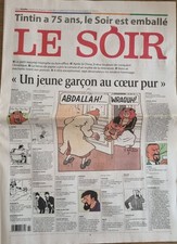 Tintin Kuifje Krant Journal Newspaper Le Soir 2004