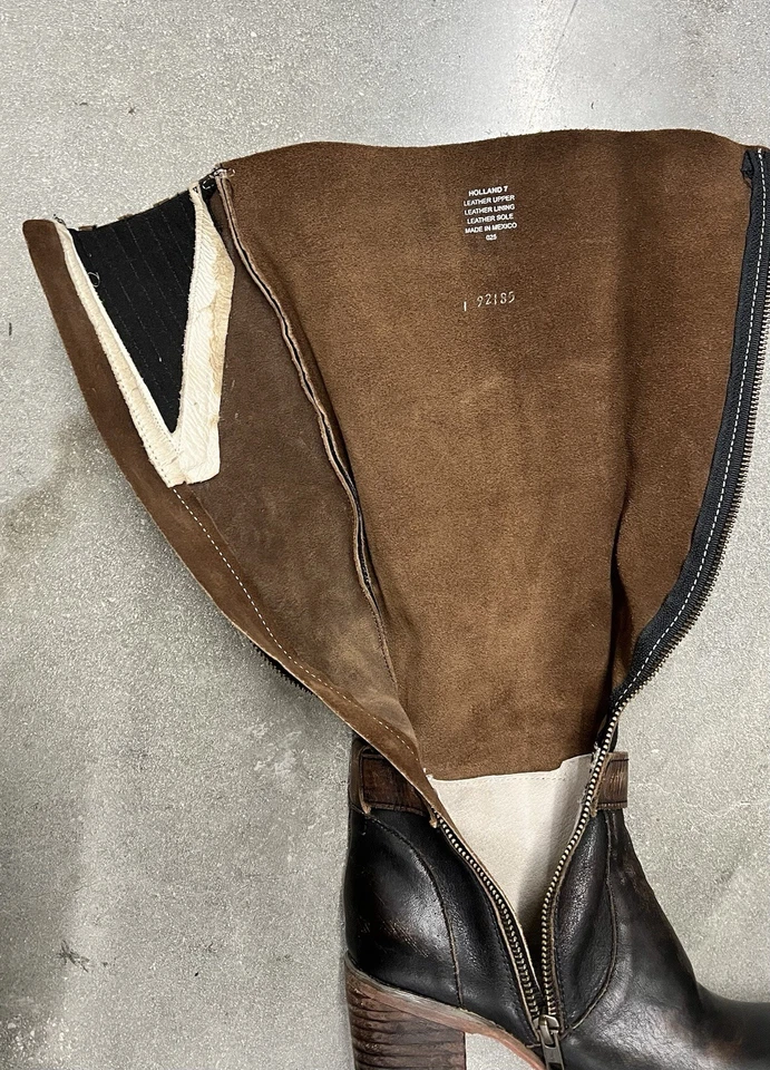 Женские черные кожаные сапоги на молнии до колена Freebird By Steven Holland размер 7 - Изображение 2 из 4