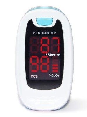 CONTEC CMS50M Fingertip Pulse Oximeter Blood Oxygen 1 Count (Pack of 1), Blue