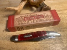 Rough Ryder Red Jigged Bone Fish Knife 5" Pocket Knife RR1401