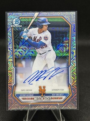 2026 Bowman Chrome - Mitch Voit #BMA-MV - Auto - Mojo Refractor Mets
